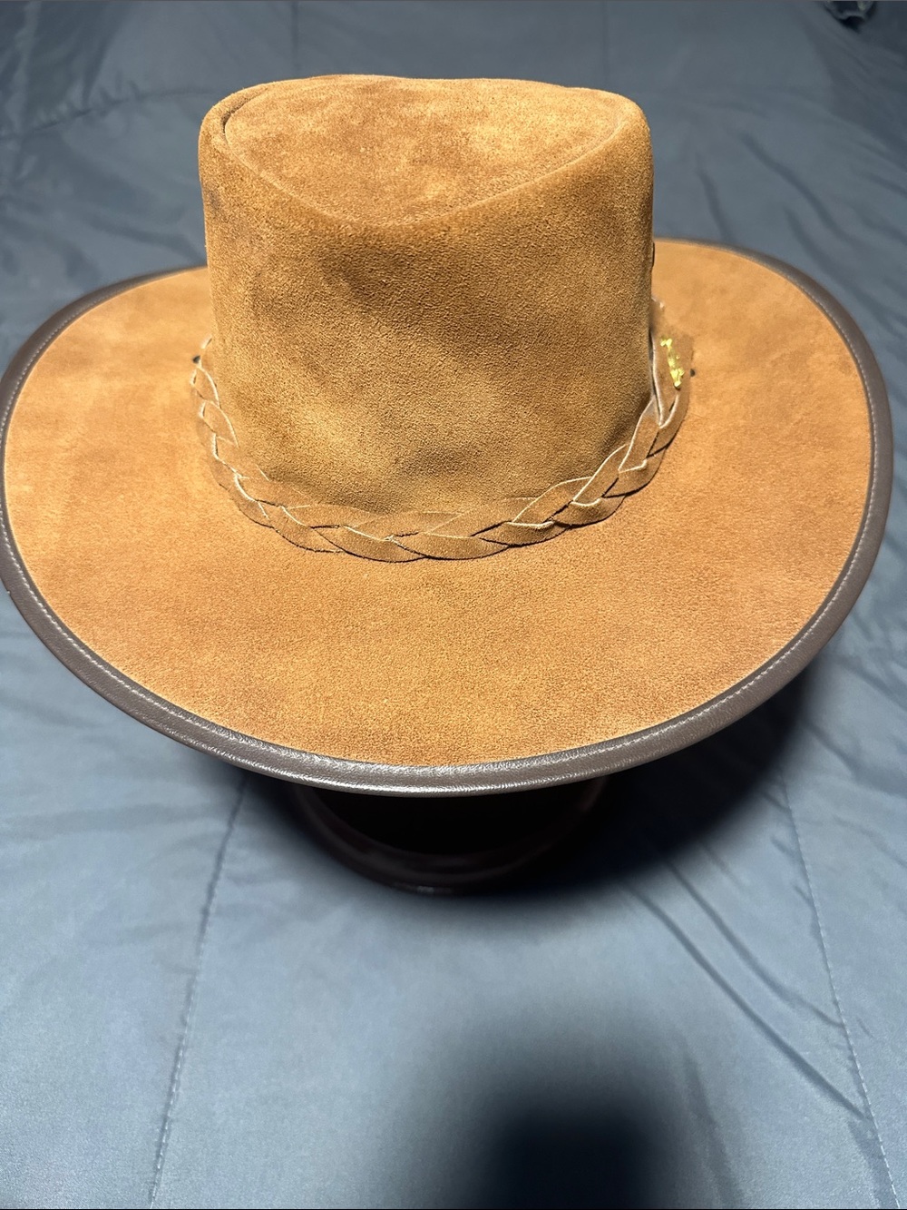 Vintage brown suede outback bush hat “Explorer”from Coastline Hat Co